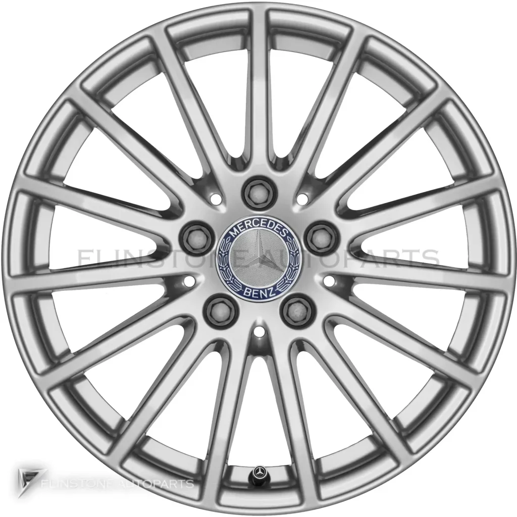 ล้อแท้นำเข้า Mercedes-Benz Multispoke ขอบ 16 นิ้ว รุ่น 213-16 สี Vanadium Silver