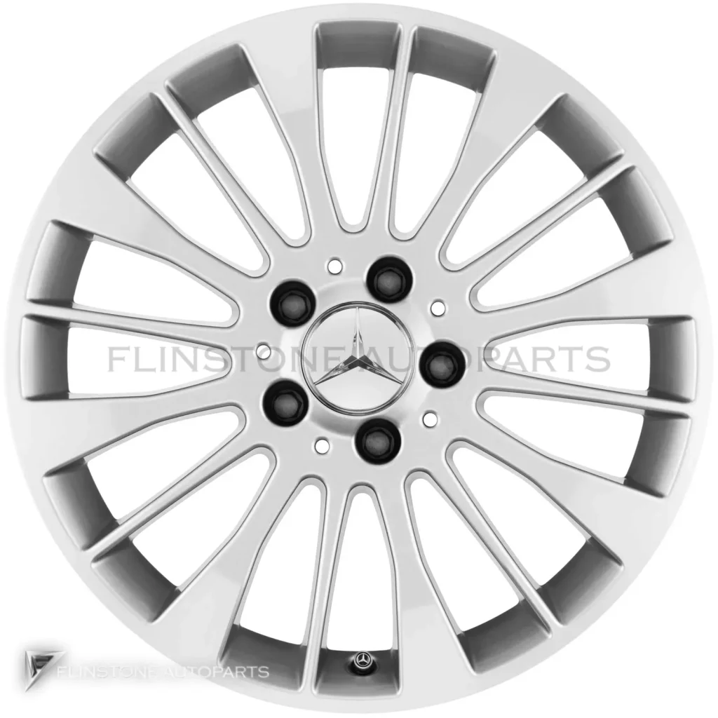 ล้อแท้นำเข้า Mercedes-Benz Multispoke ขอบ 17 นิ้ว รุ่น 212-17 สี Vanadium Silver