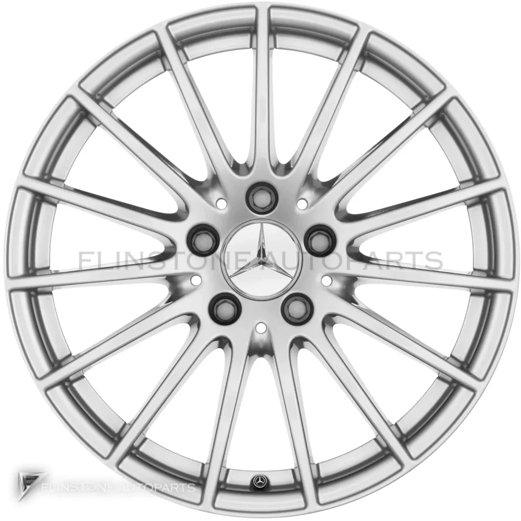 ล้อแท้นำเข้า Mercedes-Benz Multispoke ขอบ 18 นิ้ว รุ่น 218-18 สี Vanadium Silver