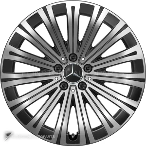 ล้อแท้ Mercedes-Benz Multispoke ขอบ 19 นิ้ว รุ่น 297-19 สี Gloss Back with High Sheen