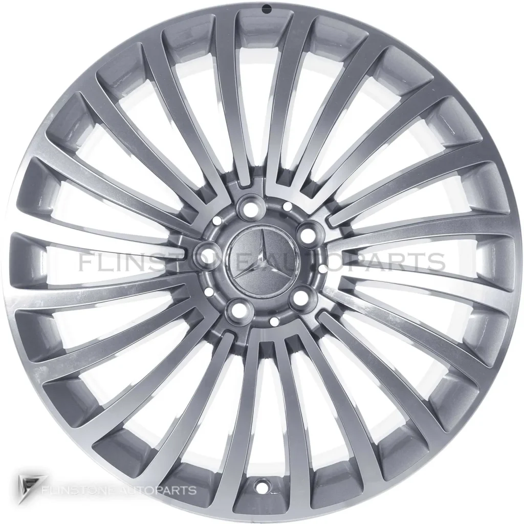 ล้อแท้นำเข้า Mercedes-Benz Multispoke ขอบ 19 นิ้ว รุ่น 231-19 สี Palladium Silver with High Sheen