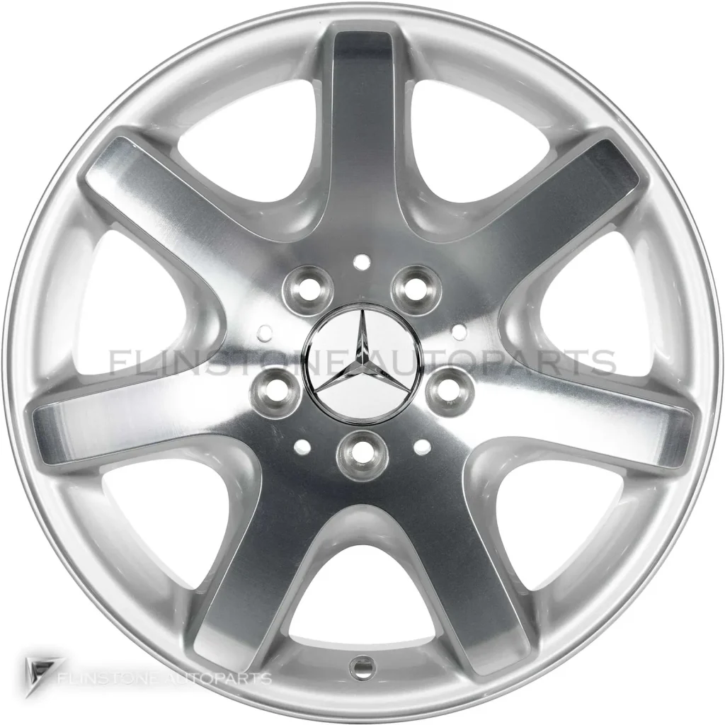 ล้อแท้นำเข้า Mercedes-Benz Pictor ขอบ 16 นิ้ว รุ่น 170-16 สี Standard Silver with High Sheen Rim Edge