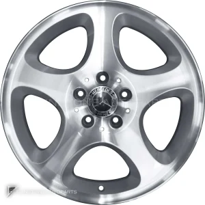 ล้อแท้ Mercedes-Benz Sador ขอบ 17 นิ้ว รุ่น 129-17 สี Standard Silver with High Sheen Rim Edge