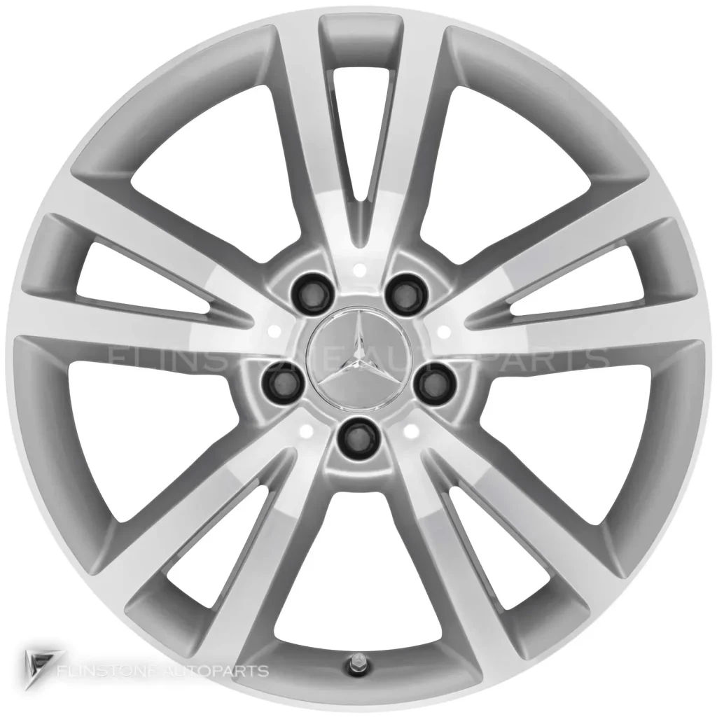 ล้อแท้นำเข้า Mercedes-Benz Shikrio ขอบ 18 นิ้ว รุ่น 207-18 สี Titanium Silver with High Sheen