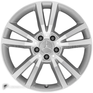 ล้อแท้ Mercedes-Benz Shikrio ขอบ 18 นิ้ว รุ่น 207-18 สี Titanium Silver with High Sheen