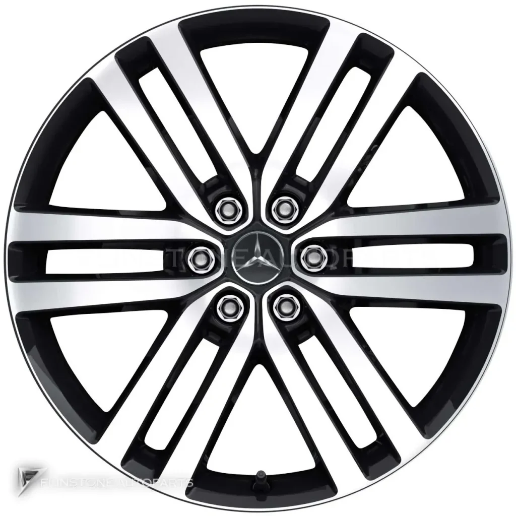 ล้อแท้นำเข้า Mercedes-Benz Twin Spoke ขอบ 19 นิ้ว รุ่น 470-19 สี Black with High Sheen
