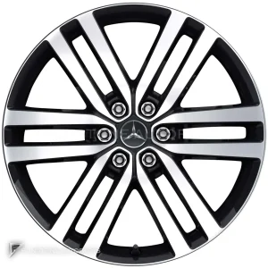 ล้อแท้ Mercedes-Benz Twin Spoke ขอบ 19 นิ้ว รุ่น 470-19 สี Black with High Sheen