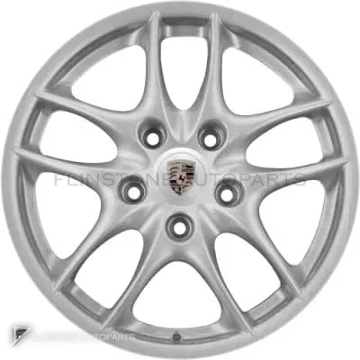 ล้อแท้นำเข้า Porsche Boxster S II ขอบ 17 นิ้ว รุ่น 986 สี Sterling Silver