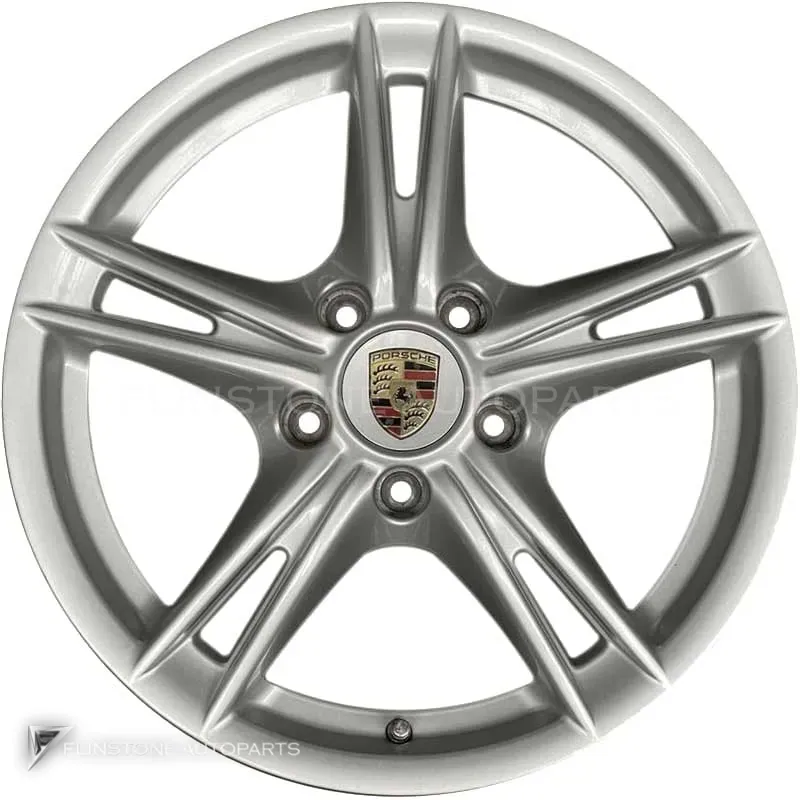 ล้อแท้นำเข้า Porsche Boxster S II ขอบ 18 นิ้ว รุ่น 987 สี Sterling Silver