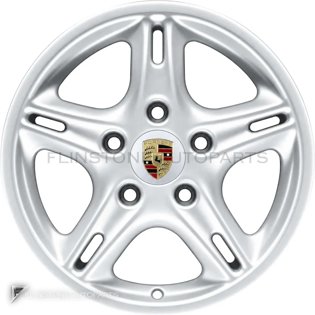 ล้อแท้นำเข้า Porsche Boxster ขอบ 16 นิ้ว รุ่น v2 สี Sterling Silver