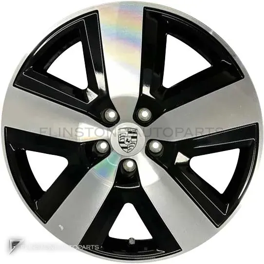 ล้อแท้นำเข้า Porsche Cayenne Aero Design ขอบ 20 นิ้ว รุ่น 21 สี Gloss Black with Bright Turned