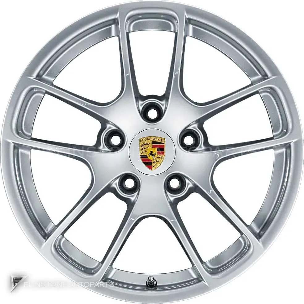 ล้อแท้นำเข้า Porsche Cayman III ขอบ 18 นิ้ว สี Brilliant Silver