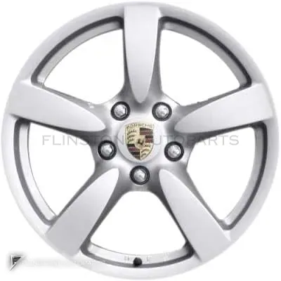 ล้อแท้นำเข้า Porsche Cayman S ขอบ 18 นิ้ว สี Sterling Silver