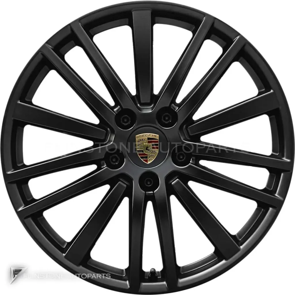 ล้อแท้นำเข้า Porsche Panamera Design II ขอบ 20 นิ้ว สี Satin Black