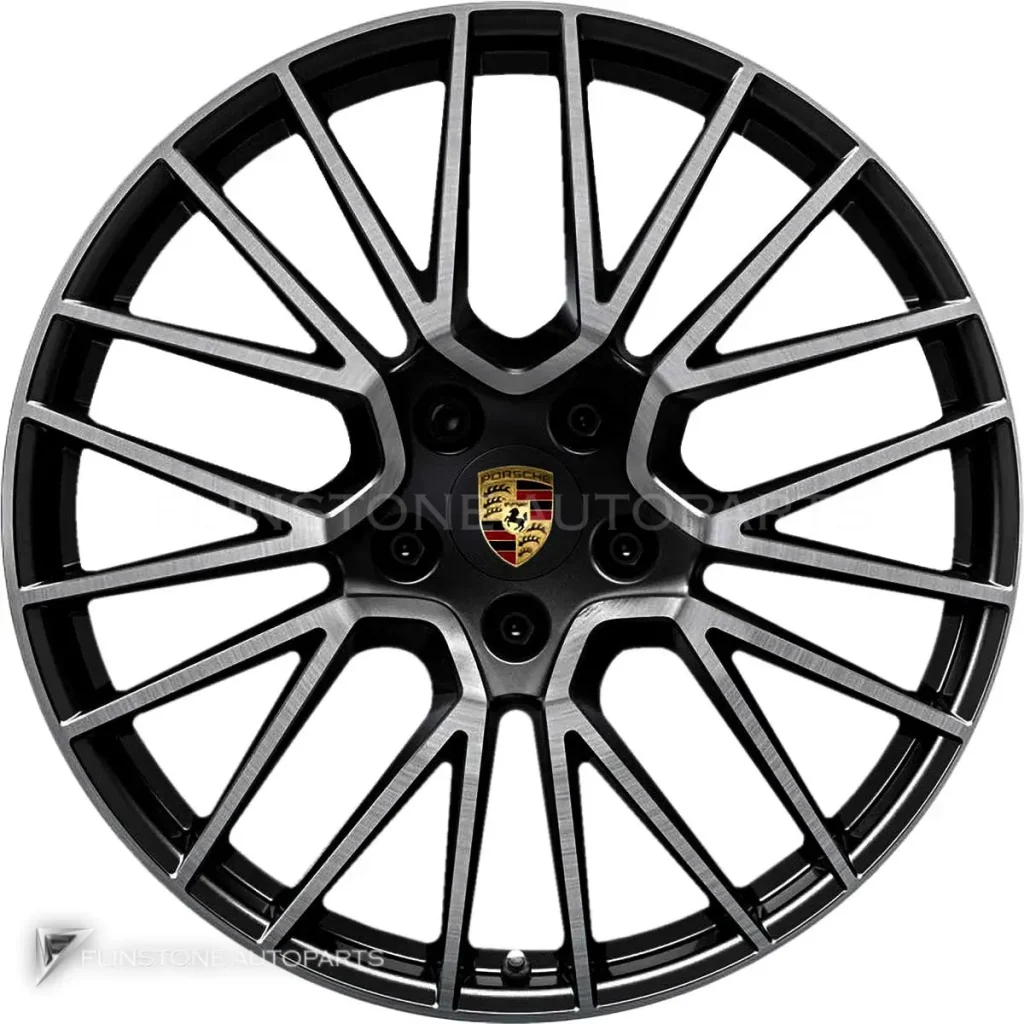 ล้อแท้นำเข้า Porsche RS Spyder Design ขอบ 22 นิ้ว รุ่น E3-II สี Gloss Black with Bright Turned
