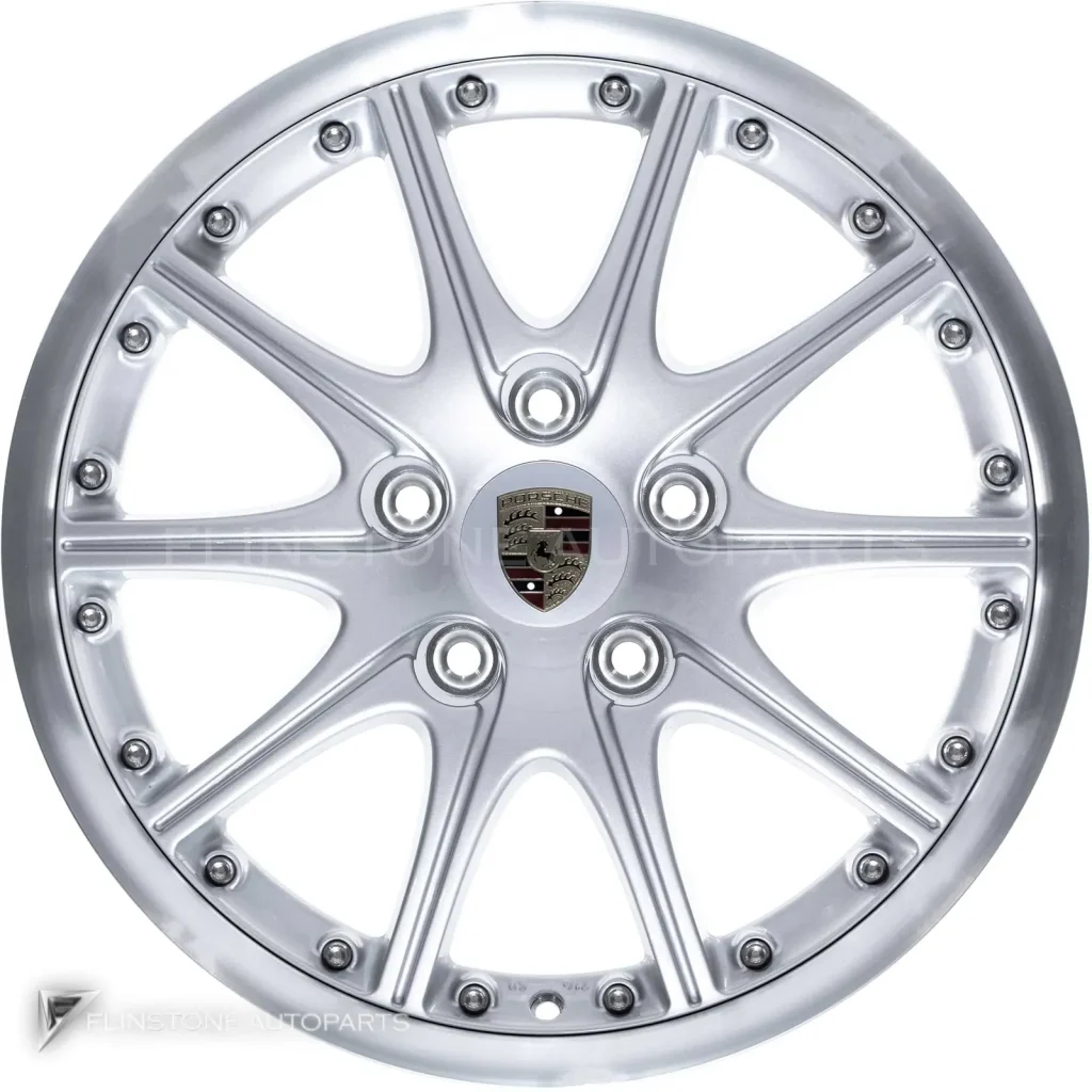 ล้อแท้นำเข้า Porsche Sport Design ขอบ 18 นิ้ว รุ่น 996 สี Sterling Silver