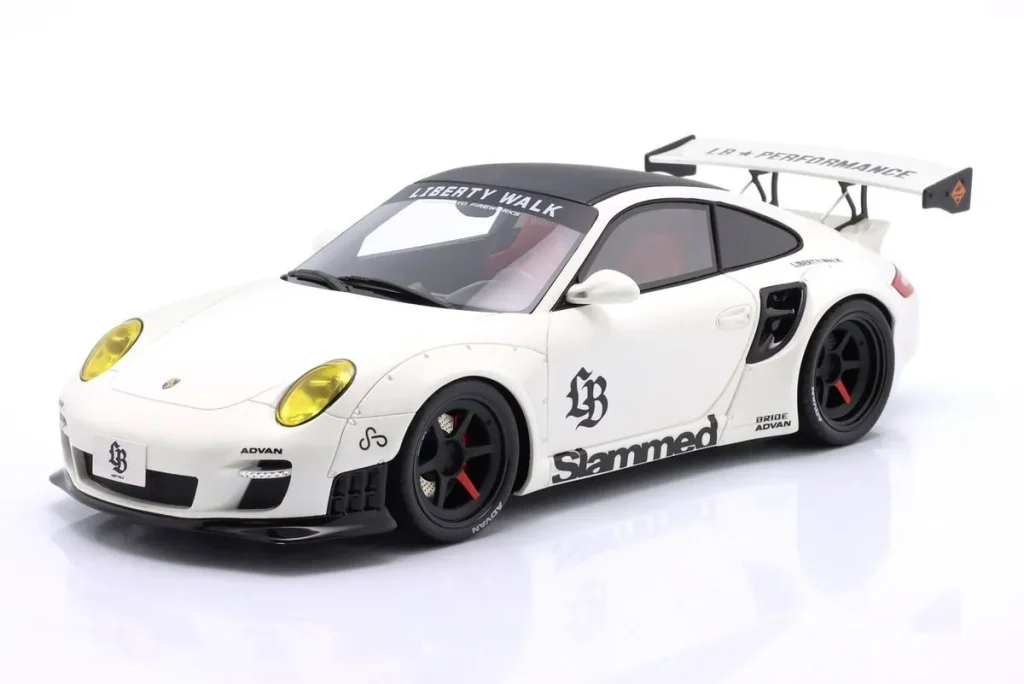 车型 1:18 Porsche 911 (997) Turbo LB-Works 年 2024 白色 GT-SPIRIT