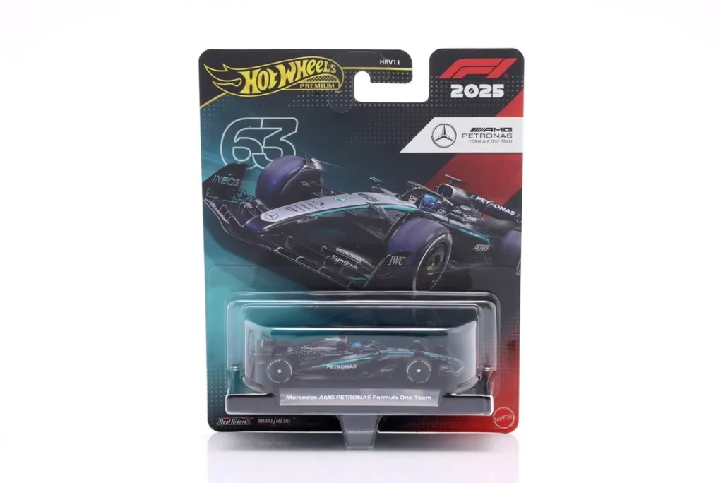 โมเดลรถ 1:64 Mercedes-AMG F1 W16 E Performance #63 George Russell ฟอร์มูล่าวัน ปี 2025 HotWheels