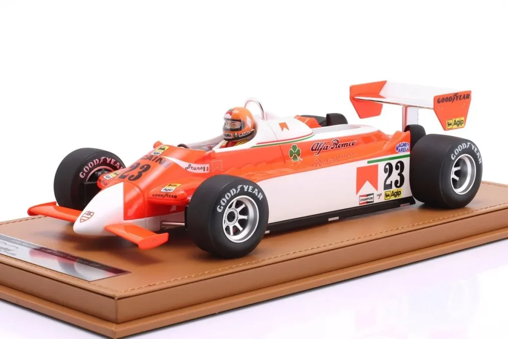 โมเดลรถ 1:18 Alfa Romeo 179 #23 Bruno Giacomelli Monaco GP ฟอร์มูล่าวัน ปี 1980 Tecnomodel TMD18-421D