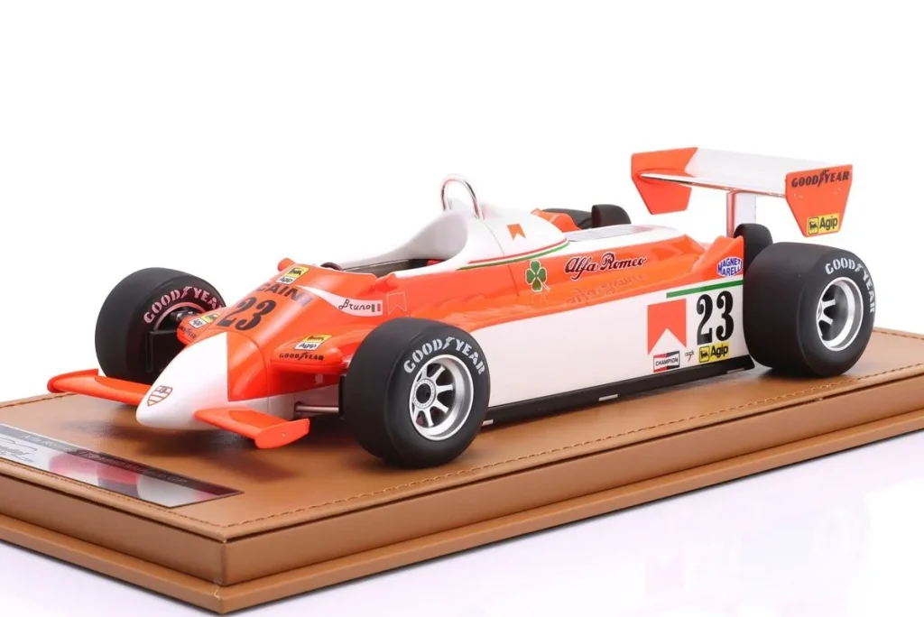 โมเดลรถ 1:18 Alfa Romeo 179 #23 Bruno Giacomelli Monaco GP ฟอร์มูล่าวัน ปี 1980 Tecnomodel TM18-365D