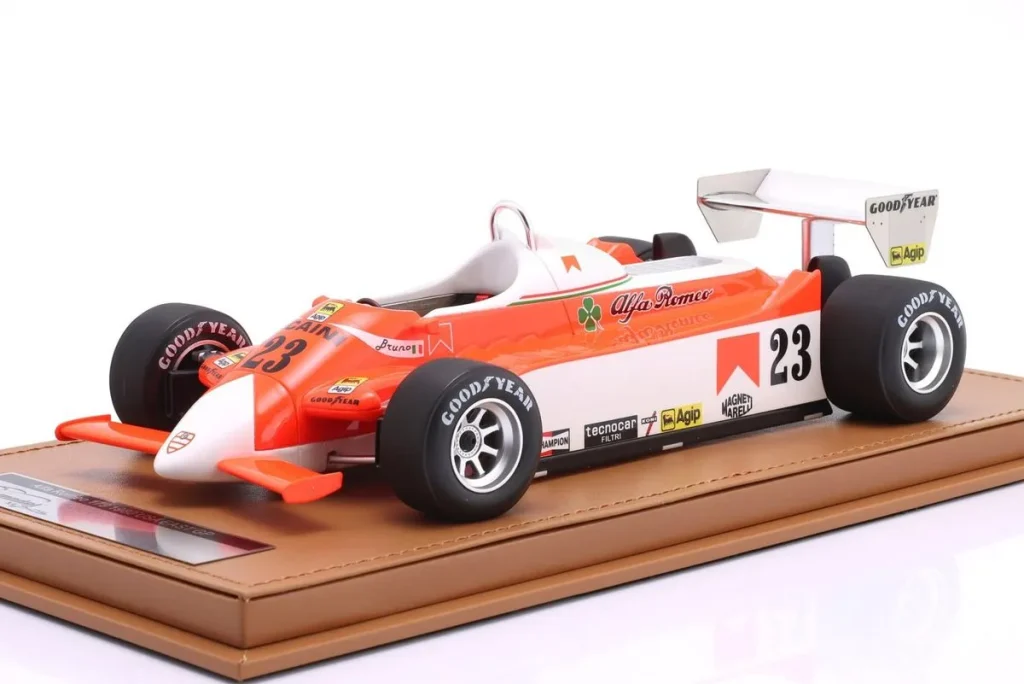 โมเดลรถ 1:18 Alfa Romeo 179 #23 Bruno Giacomelli USA Ost GP (Watkins Glen) ฟอร์มูล่าวัน ปี 1980 Tecnomodel