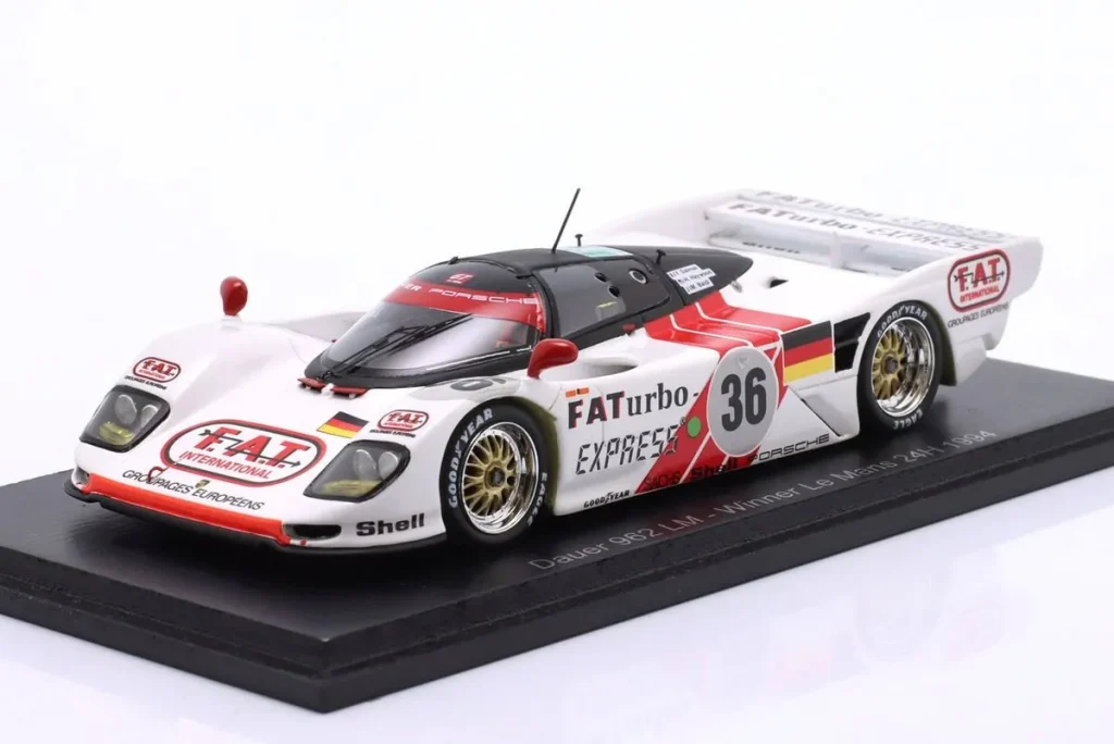 车型 1:43 Dauer Porsche 962 #36 Mauro Baldi, Yannick Dalmas, Hurley Haywood 24 小时勒芒年 1994 Spark
