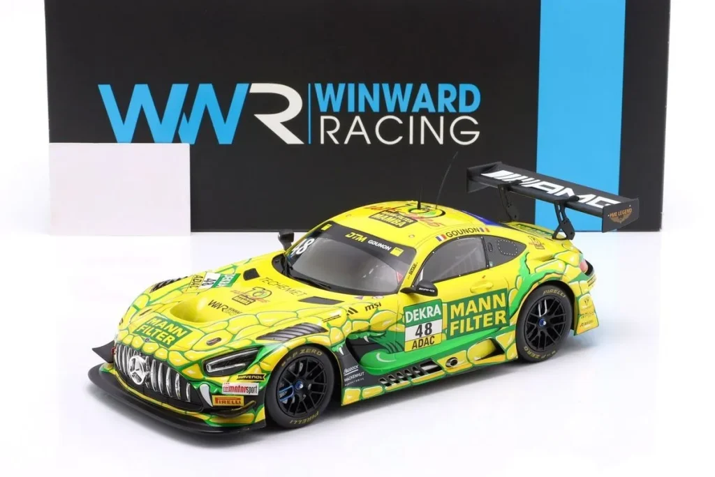 โมเดลรถ 1:18 Mercedes-AMG GT3 Evo “Mamba” #48 Jules Gounon DTM ปี 2025 Ixo