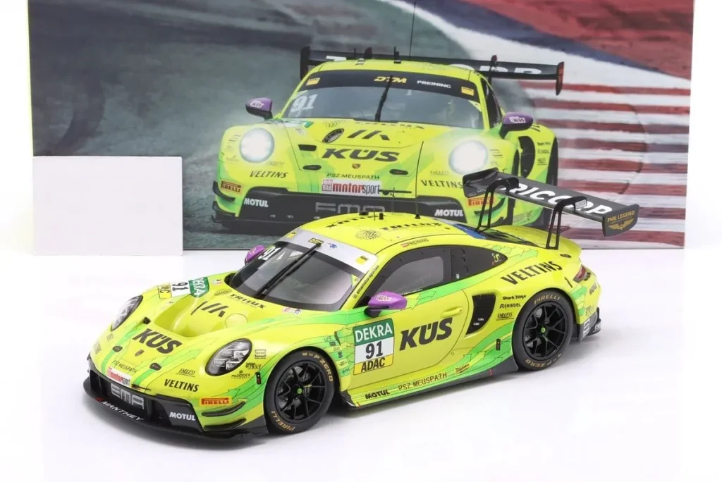 车型 1:18 Porsche 911 GT3 R #91 “Grello” Thomas Preining DTM 年 2025 Ixo