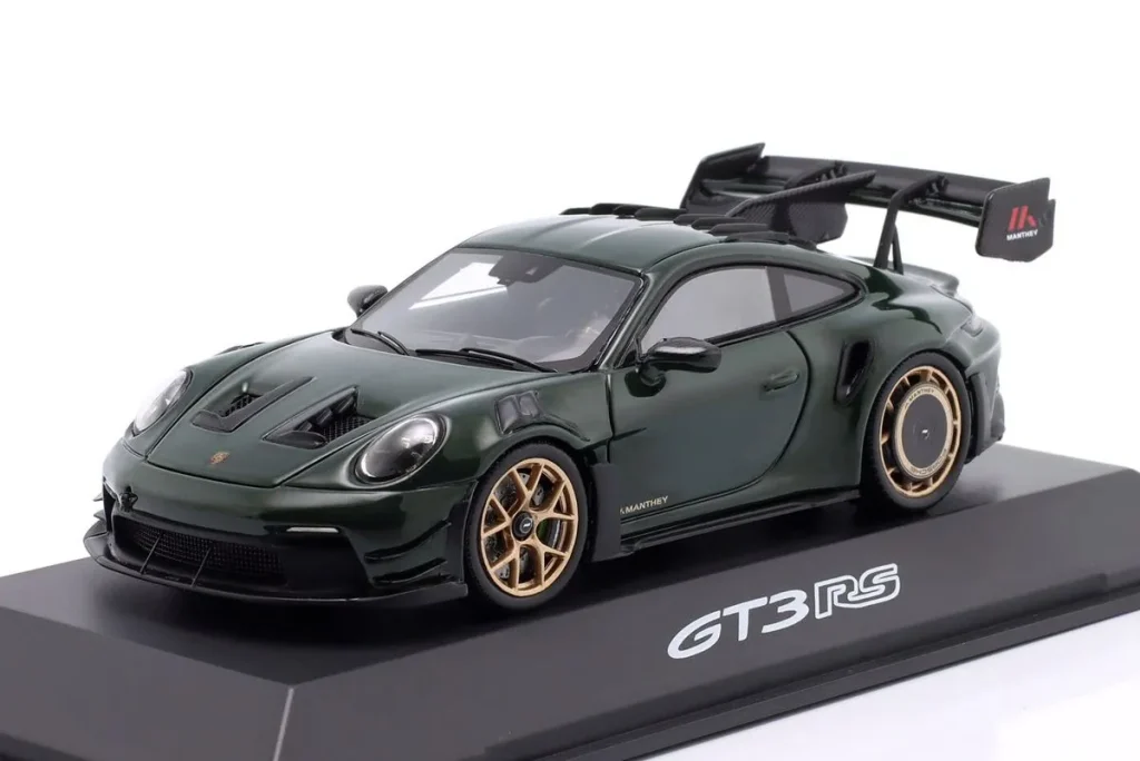 车型 1:43 Porsche 911 (992) GT3 RS 含 Manthey-Kit 年 2024 绿色 Spark