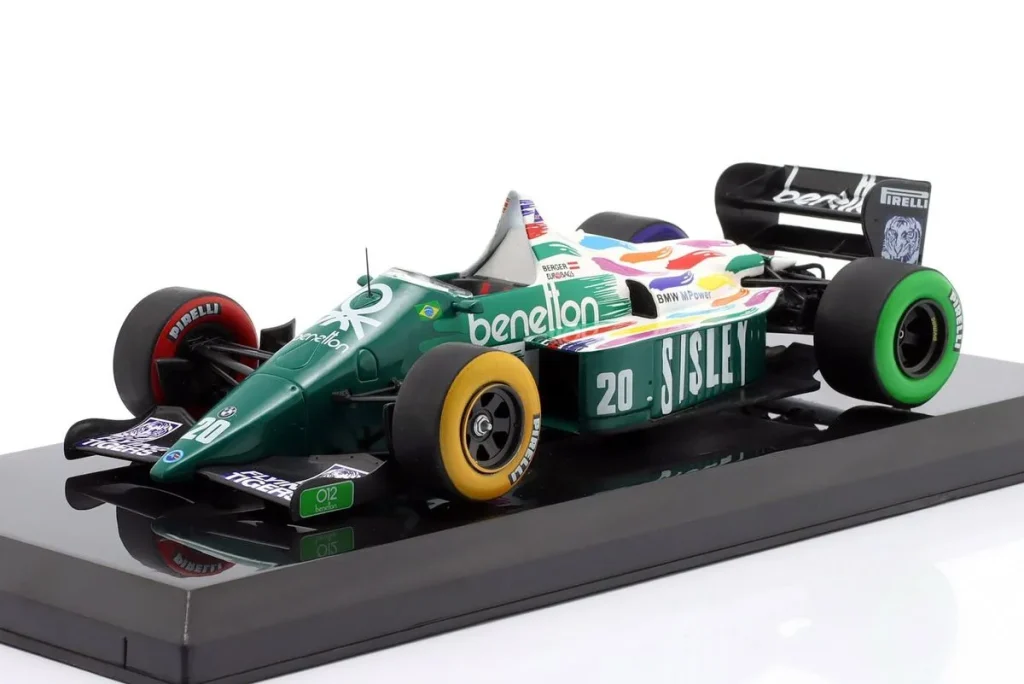 โมเดลรถ 1:24 Benetton B186 #20 Gerhard Berger ฟอร์มูล่าวัน ปี 1986 Premium Collectibles