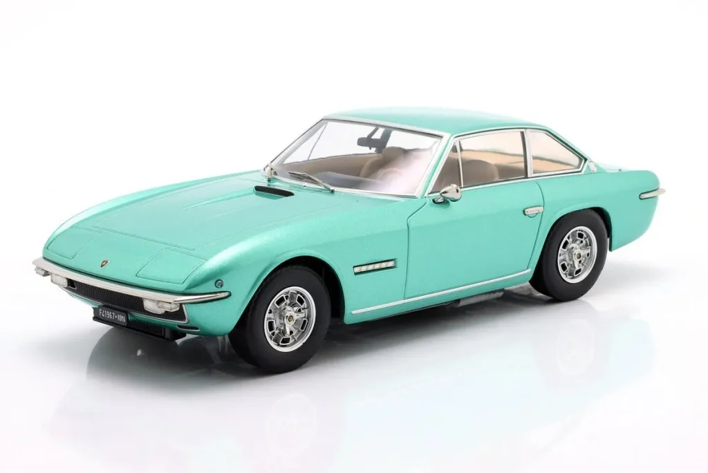โมเดลรถ 1:18 Lamborghini Islero S ปี 1969 สีเขียวอ่อนเมทัลลิก KK-Scale