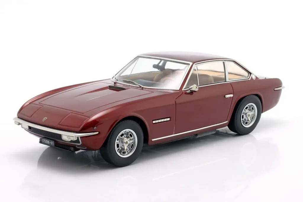 โมเดลรถ 1:18 Lamborghini Islero S ปี 1969 สีแดงเมทัลลิก KK-Scale