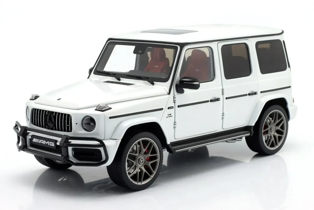 โมเดลรถ 1:18 Mercedes-Benz AMG G63 (W463) “Edition 55” ปี 2022 สี Opalit ขาว Almost Real