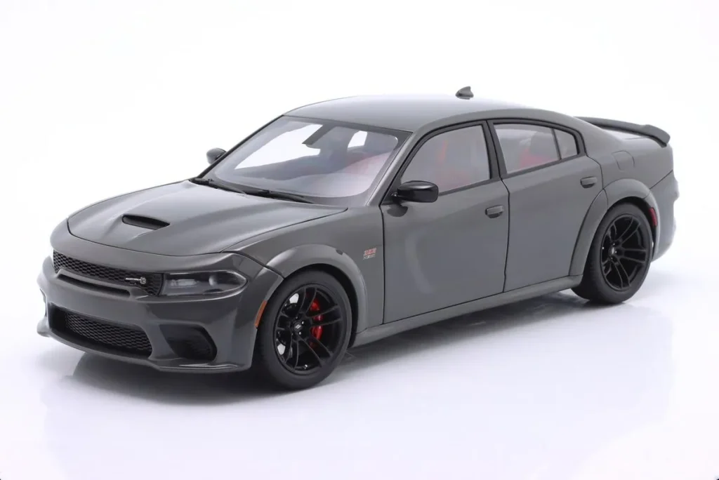 โมเดลรถ 1:18 Dodge Charger Scat Pack Widebody สีเทาเข้ม (destroyer grey) AUTOart