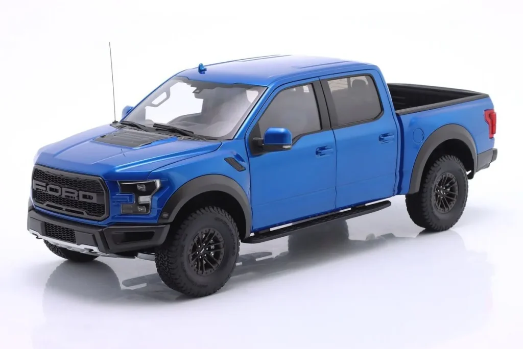 โมเดลรถ 1:18 Ford F-150 Raptor Supercrew Pick-Up ปี 2019 สีน้ำเงิน เมทัลลิก (velocity blue) AUTOart