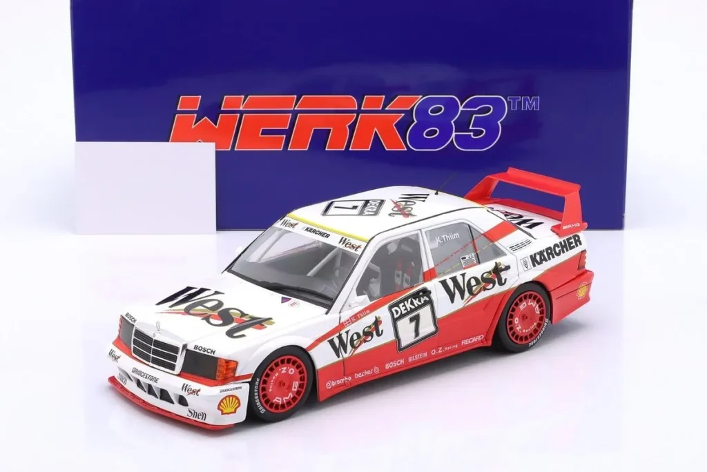 โมเดลรถ 1:18 Mercedes-Benz 190E 2.5-16 Evo II #7 Kurt Thiim DTM ปี 1991 WERK83