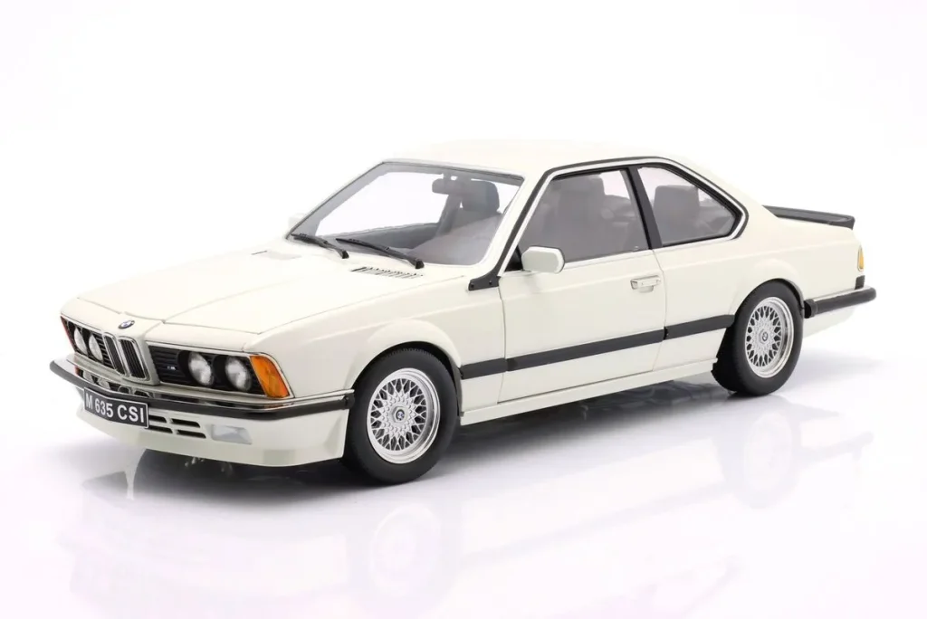 โมเดลรถ 1:12 BMW M635 CSi พร้อม Alpina ล้อ ปี 1987 สีขาว KK-Scale