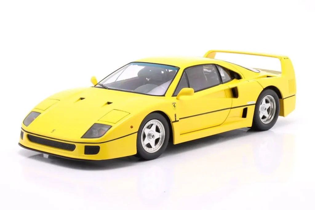 โมเดลรถ 1:12 Ferrari F40 ปี 1987 สีเหลือง KK-Scale