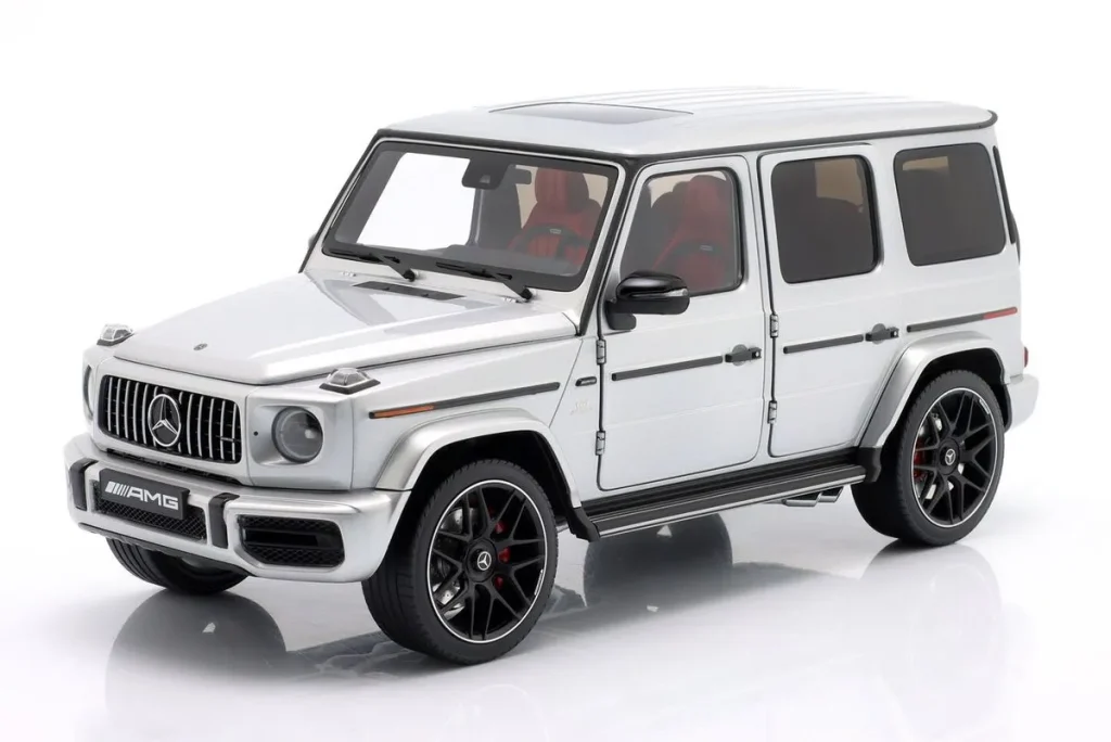โมเดลรถ 1:18 Mercedes-Benz AMG G63 (W463) ปี 2019 สีเงิน Almost Real
