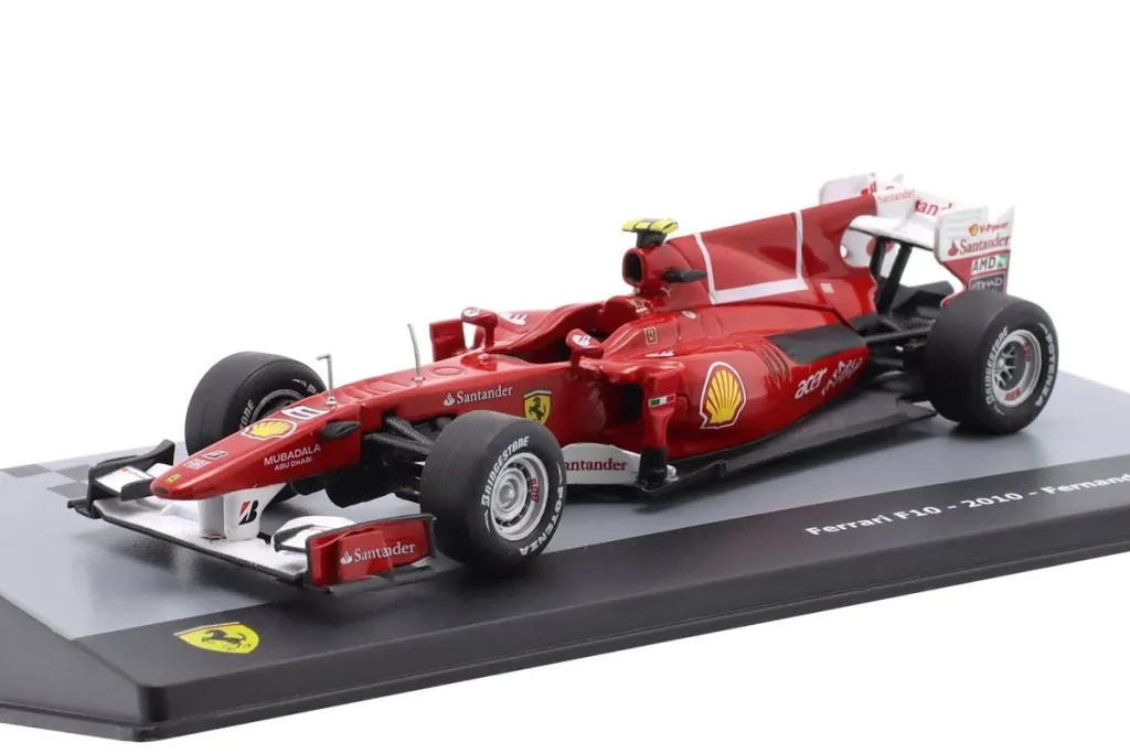 โมเดลรถ 1:43 Ferrari F10 #8 Fernando Alonso ฟอร์มูล่าวัน ปี 2010 Altaya