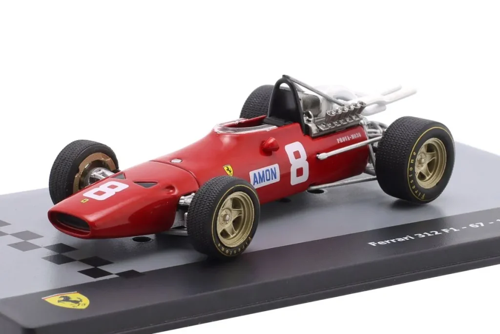 โมเดลรถ 1:43 Ferrar 312 #8 Chris Amon ฟอร์มูล่าวัน ปี 1967 Altaya
