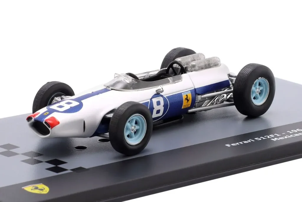 โมเดลรถ 1:43 Ferrari 512F1 (Ferrari 1512) #8 Lorenzo Bandini ฟอร์มูล่าวัน ปี 1964 Altaya