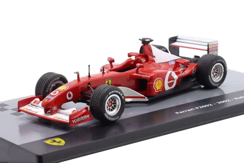 โมเดลรถ 1:43 Ferrari F2002 #2 Rubens Barrichello ฟอร์มูล่าวัน ปี 2002 Altaya