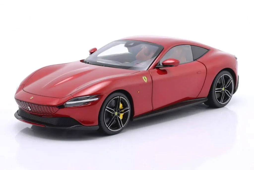 โมเดลรถ 1:18 Ferrari Roma ปี 2019 สี magma แดง Polistil 18FE02041-HC