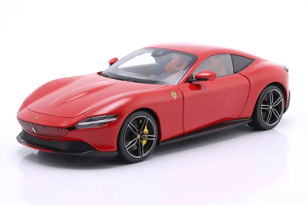 โมเดลรถ 1:18 Ferrari Roma ปี 2019 สีคอร์ซ่าแดง Polistil 18FE02040-HC