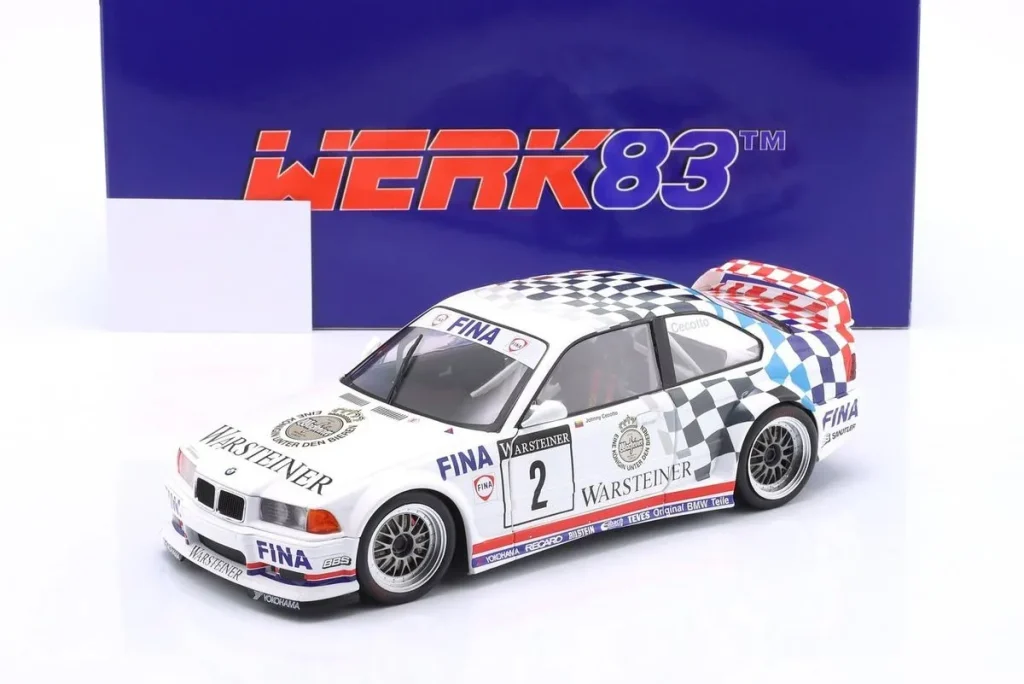 โมเดลรถ 1:18 BMW M3 E36 GTR #2 Johnny Cecotto ADAC GT-Cup Champion ปี 1993 WERK83