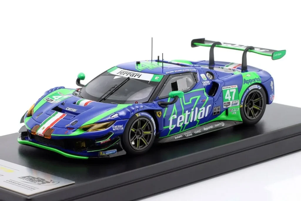 โมเดลรถ 1:43 Ferrari 296 GT3 #47 Roberto Lacorte, Nicola Lacorte, Lorenzo Patrese, Antonio Fuoco 24 ชั่วโมง เดย์โทนา ปี 2025 BBR Models