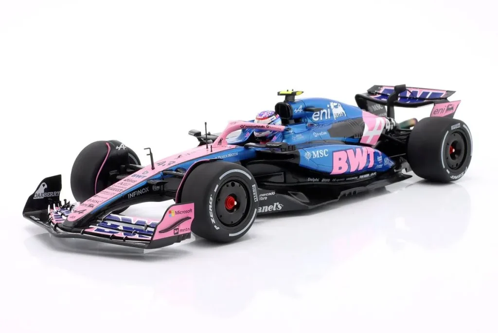 โมเดลรถ 1:18 Alpine A525 #43 Franco Colapinto อันดับ 13 Kanada GP (Montreal) ฟอร์มูล่าวัน ปี 2025 Solido
