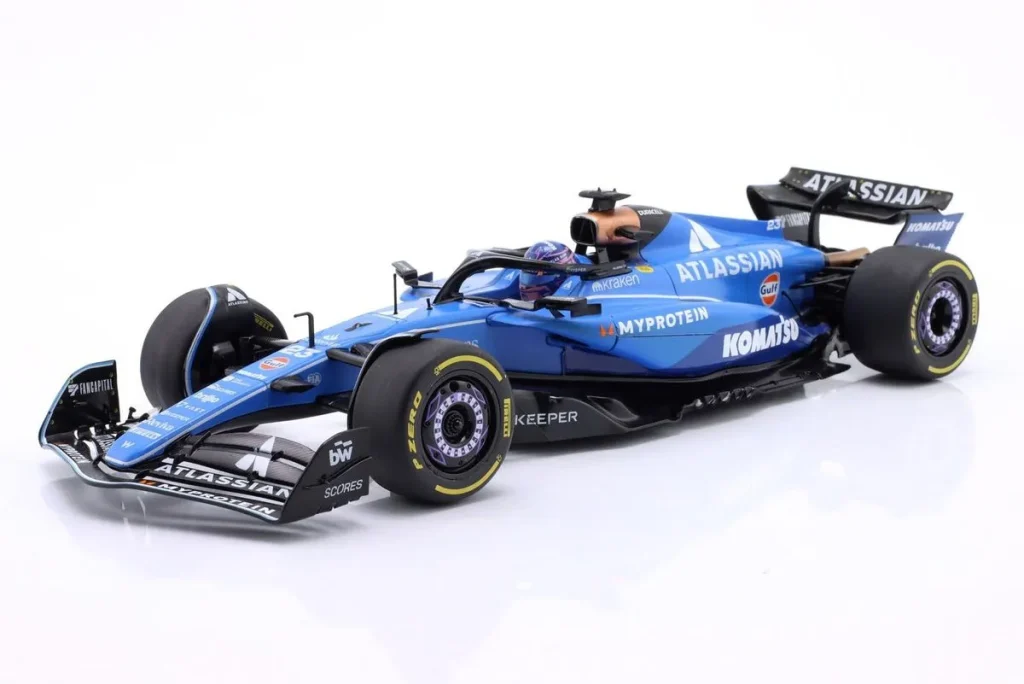 Model 1:18 Williams FW47 #23 Alexander Albon rank 5 Australien GP (Melbourne) Formula One year 2025 Solido