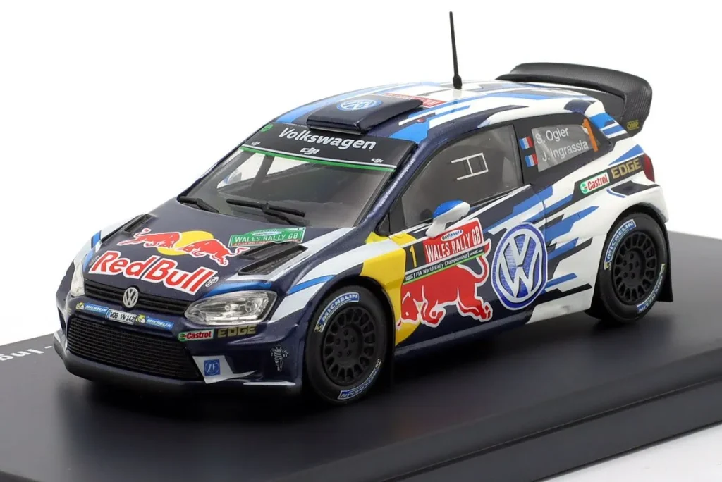 เสื้อโปโล Volkswagen VW R WRC #1 ผู้ชนะ แรลลี่ Wales 2016 Ogier, Ingrassia 1:43 Altaya